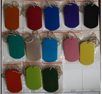 平面狗牌+600MM珠链