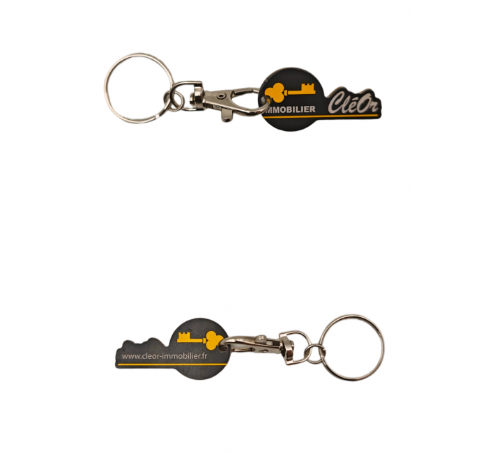 Key-Shaped Aluminum Tag+CMYK Printing