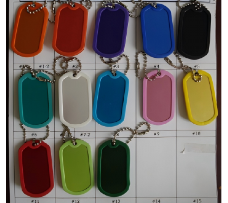 Dog Tag+Rubber Ring+120mm Ballchain