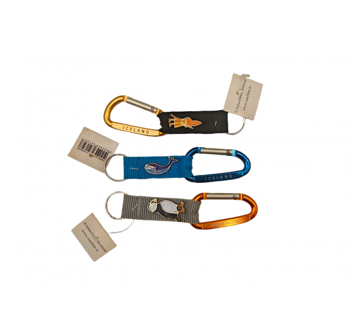 Carabiner Printing+Strap+Zinc Alloy Trademark Baking Paint Process