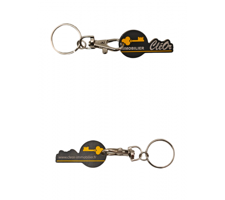 Key-Shaped Aluminum Tag+CMYK Printing