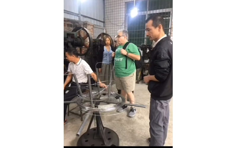 Customer visits the production process